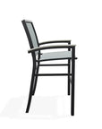 Bazza Stacking Bar Height MGP Armed Cafe Chair - LOOMLAN - Telescope - Outdoor Bar Stools