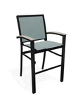 Bazza Stacking Bar Height MGP Armed Cafe Chair - LOOMLAN - Telescope - Outdoor Bar Stools
