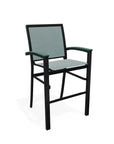 Bazza Stacking Bar Height MGP Armed Cafe Chair - LOOMLAN - Telescope - Outdoor Bar Stools