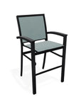 Bazza Stacking Bar Height MGP Armed Cafe Chair - LOOMLAN - Telescope - Outdoor Bar Stools