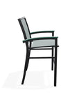 Bazza Stacking Bar Height MGP Armed Cafe Chair - LOOMLAN - Telescope - Outdoor Bar Stools