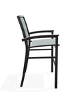 Bazza Stacking Bar Height MGP Armed Cafe Chair - LOOMLAN - Telescope - Outdoor Bar Stools