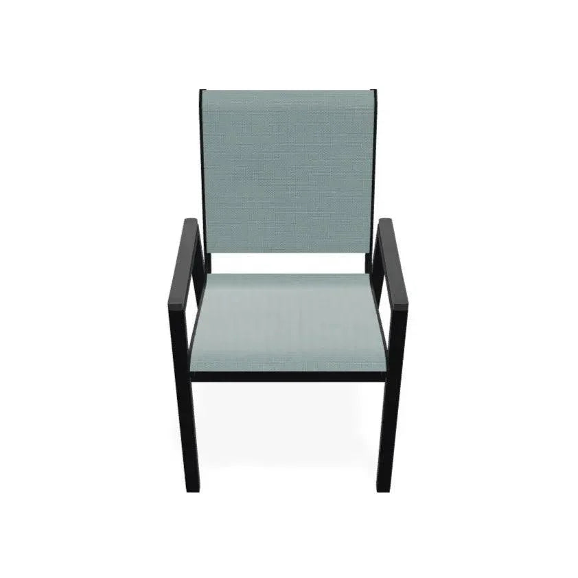 Bazza Stacking Bistro Chair MGP Arm Accents - LOOMLAN - Telescope - Outdoor Accent Chairs