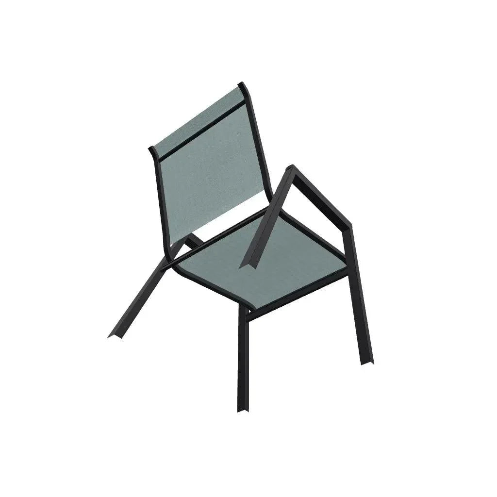 Bazza Stacking Bistro Chair MGP Arm Accents - LOOMLAN - Telescope - Outdoor Accent Chairs