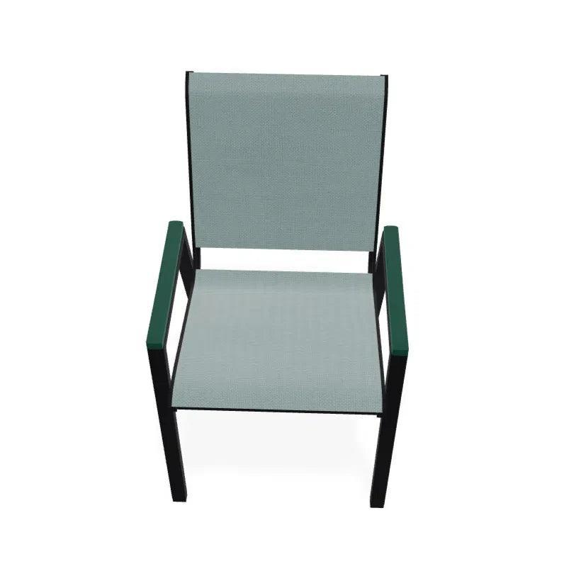 Bazza Stacking Bistro Chair MGP Arm Accents - LOOMLAN - Telescope - Outdoor Accent Chairs