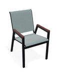 Bazza Stacking Bistro Chair MGP Arm Accents - LOOMLAN - Telescope - Outdoor Accent Chairs