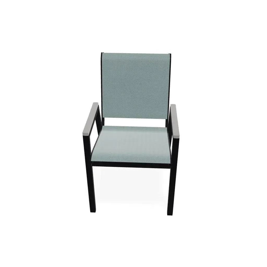 Bazza Stacking Bistro Chair MGP Arm Accents - LOOMLAN - Telescope - Outdoor Accent Chairs