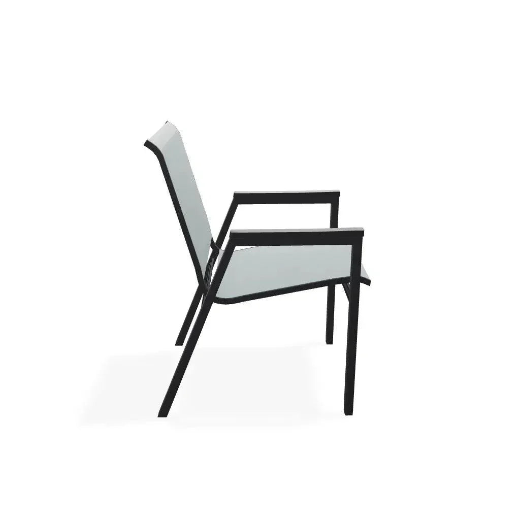 Bazza Stacking Bistro Chair MGP Arm Accents - LOOMLAN - Telescope - Outdoor Accent Chairs