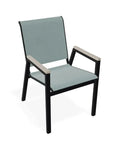 Bazza Stacking Bistro Chair MGP Arm Accents - LOOMLAN - Telescope - Outdoor Accent Chairs