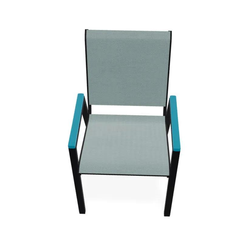 Bazza Stacking Bistro Chair MGP Arm Accents - LOOMLAN - Telescope - Outdoor Accent Chairs