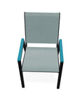 Bazza Stacking Bistro Chair MGP Arm Accents - LOOMLAN - Telescope - Outdoor Accent Chairs