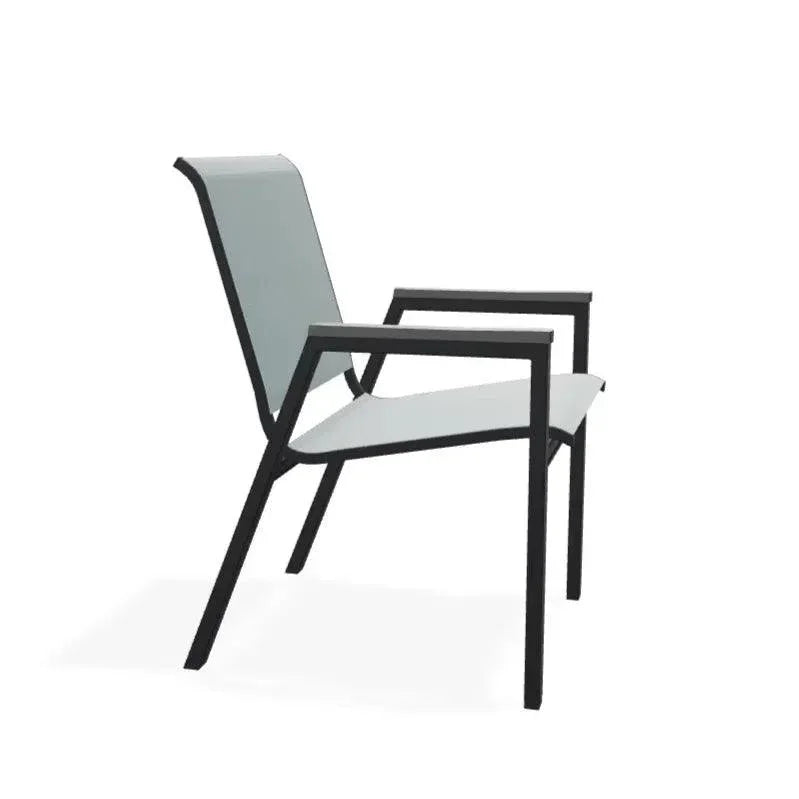 Bazza Stacking Bistro Chair MGP Arm Accents - LOOMLAN - Telescope - Outdoor Accent Chairs