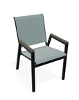 Bazza Stacking Bistro Chair MGP Arm Accents - LOOMLAN - Telescope - Outdoor Accent Chairs