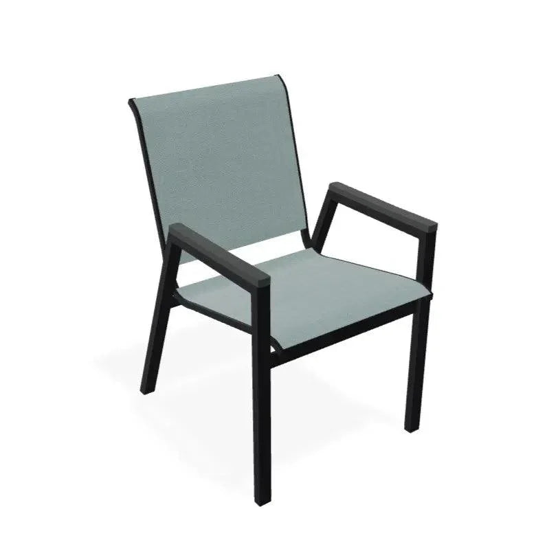 Bazza Stacking Bistro Chair MGP Arm Accents - LOOMLAN - Telescope - Outdoor Accent Chairs