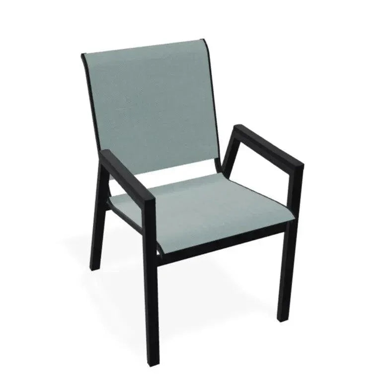 Bazza Stacking Bistro Chair MGP Arm Accents - LOOMLAN - Telescope - Outdoor Accent Chairs