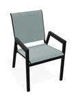 Bazza Stacking Bistro Chair MGP Arm Accents - LOOMLAN - Telescope - Outdoor Accent Chairs