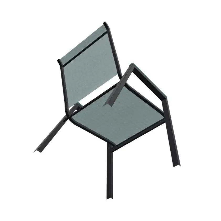 Bazza Stacking Bistro Chair MGP Arm Accents - LOOMLAN - Telescope - Outdoor Accent Chairs