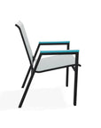 Bazza Stacking Bistro Chair MGP Arm Accents - LOOMLAN - Telescope - Outdoor Accent Chairs