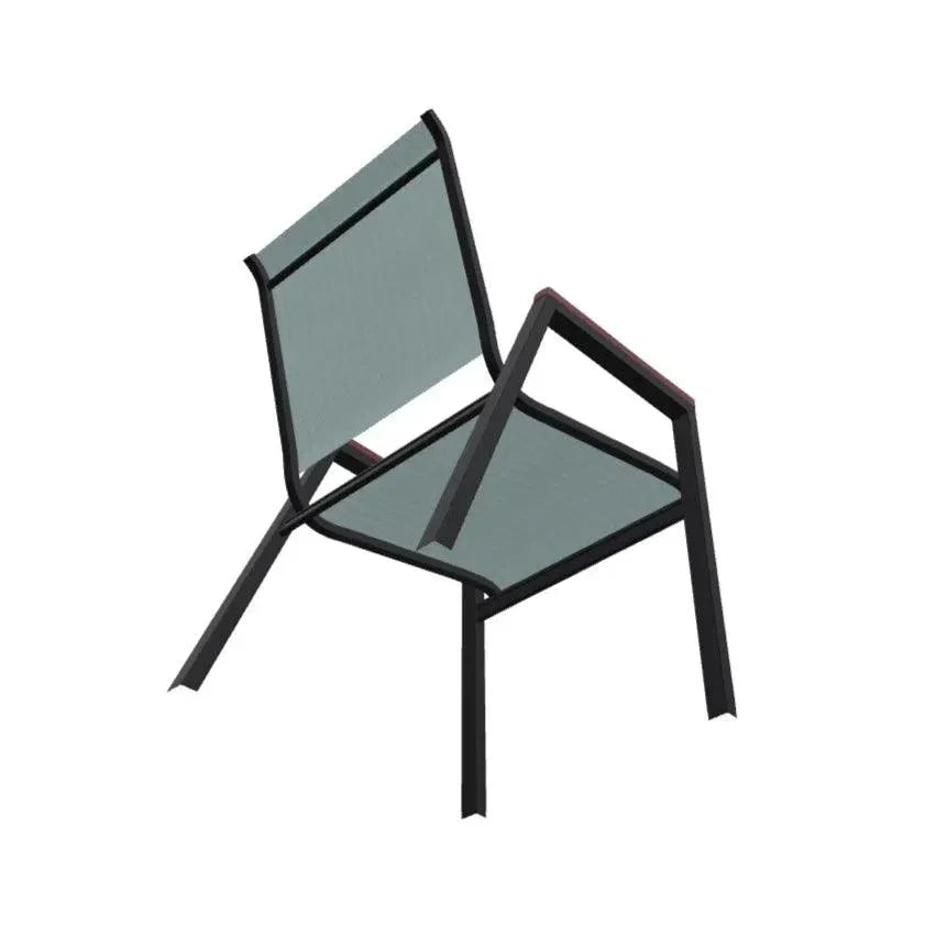 Bazza Stacking Bistro Chair MGP Arm Accents - LOOMLAN - Telescope - Outdoor Accent Chairs