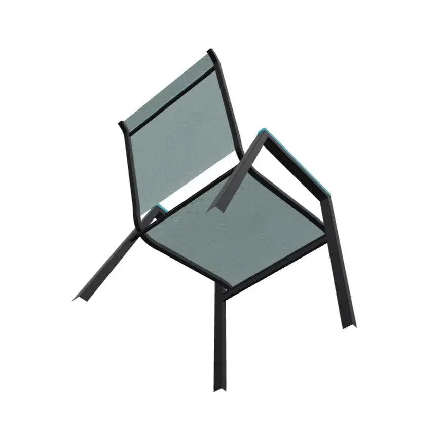 Bazza Stacking Bistro Chair MGP Arm Accents - LOOMLAN - Telescope - Outdoor Accent Chairs