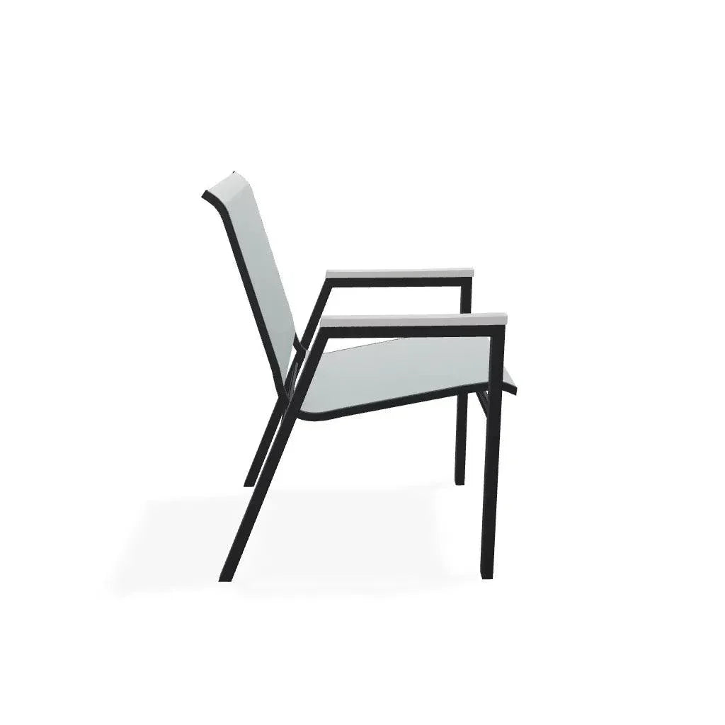 Bazza Stacking Bistro Chair MGP Arm Accents - LOOMLAN - Telescope - Outdoor Accent Chairs