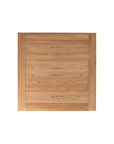 Lloyd Flanders Alpine Teak Wooden Pedestal Outdoor Dining Table