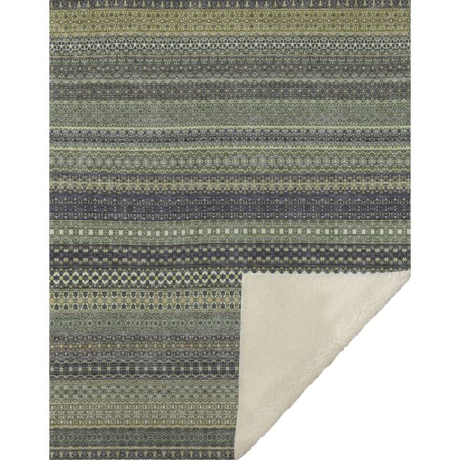Stripes Sage Washable Indoor-Outdoor Rug