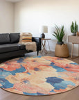 LOOMLAN Rugs Bellavor Orange Washable Indoor-Outdoor Rug