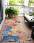 LOOMLAN Rugs Bellavor Orange Washable Indoor-Outdoor Rug