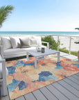 LOOMLAN Rugs Bellavor Orange Washable Indoor-Outdoor Rug
