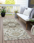 LOOMLAN Rugs Bellaya Ivory Washable Indoor-Outdoor Rug