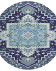 LOOMLAN Rugs Bellaya Navy Washable Indoor-Outdoor Rug