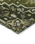LOOMLAN Rugs Bellaya Olive Washable Indoor-Outdoor Rug