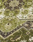 LOOMLAN Rugs Bellaya Olive Washable Indoor-Outdoor Rug