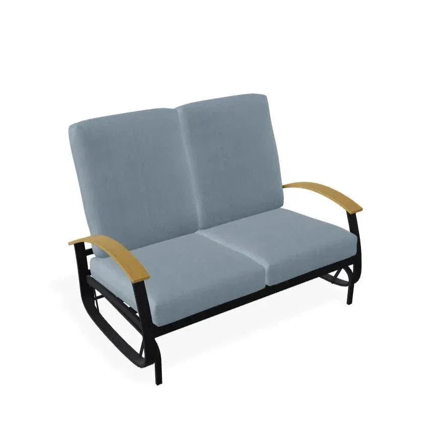 Belle Isle Cushion 2 - Seat Glider Polymer Arms - LOOMLAN - Telescope - Outdoor Sofas &amp; Loveseats
