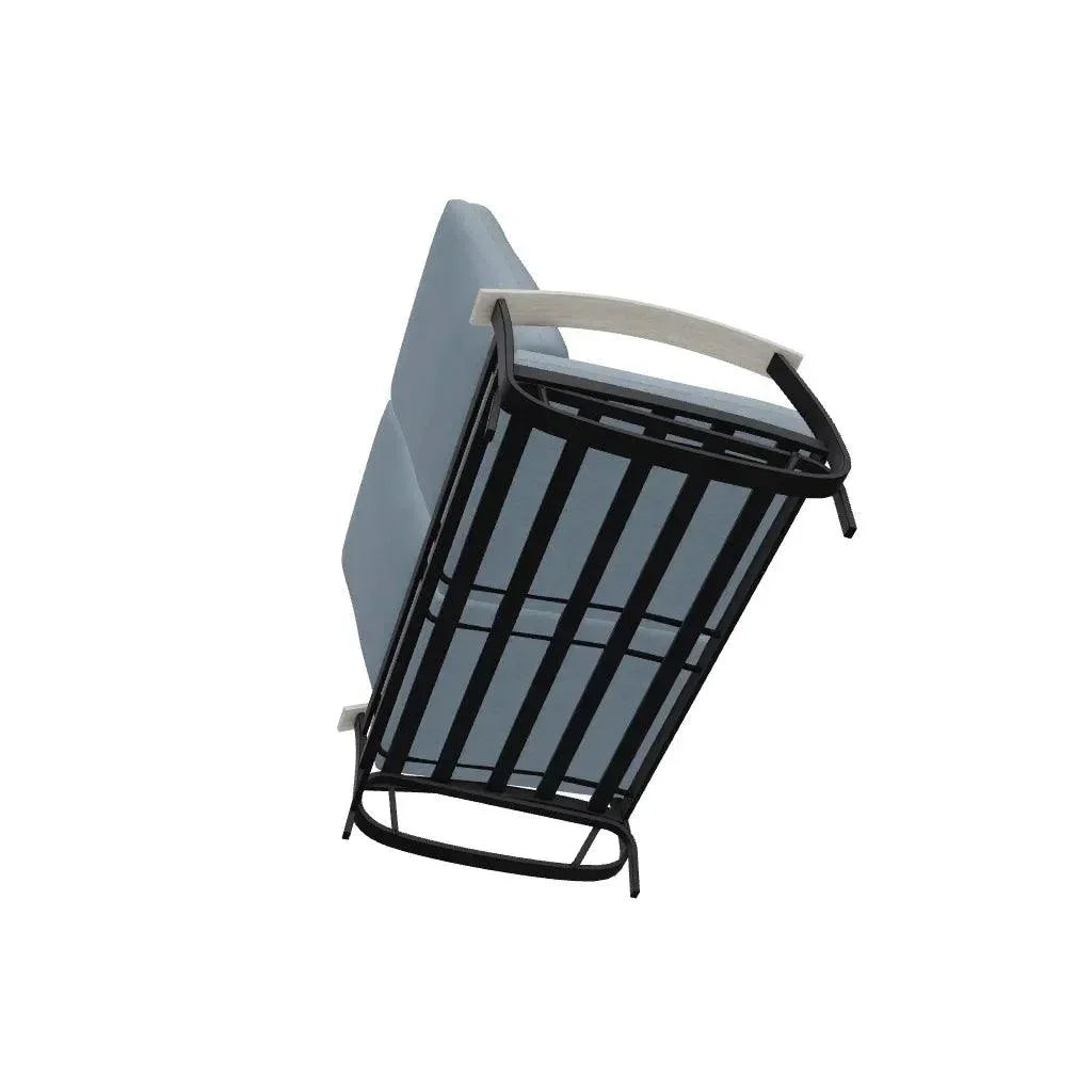 Belle Isle Cushion 2 - Seat Glider Polymer Arms - LOOMLAN - Telescope - Outdoor Sofas &amp; Loveseats