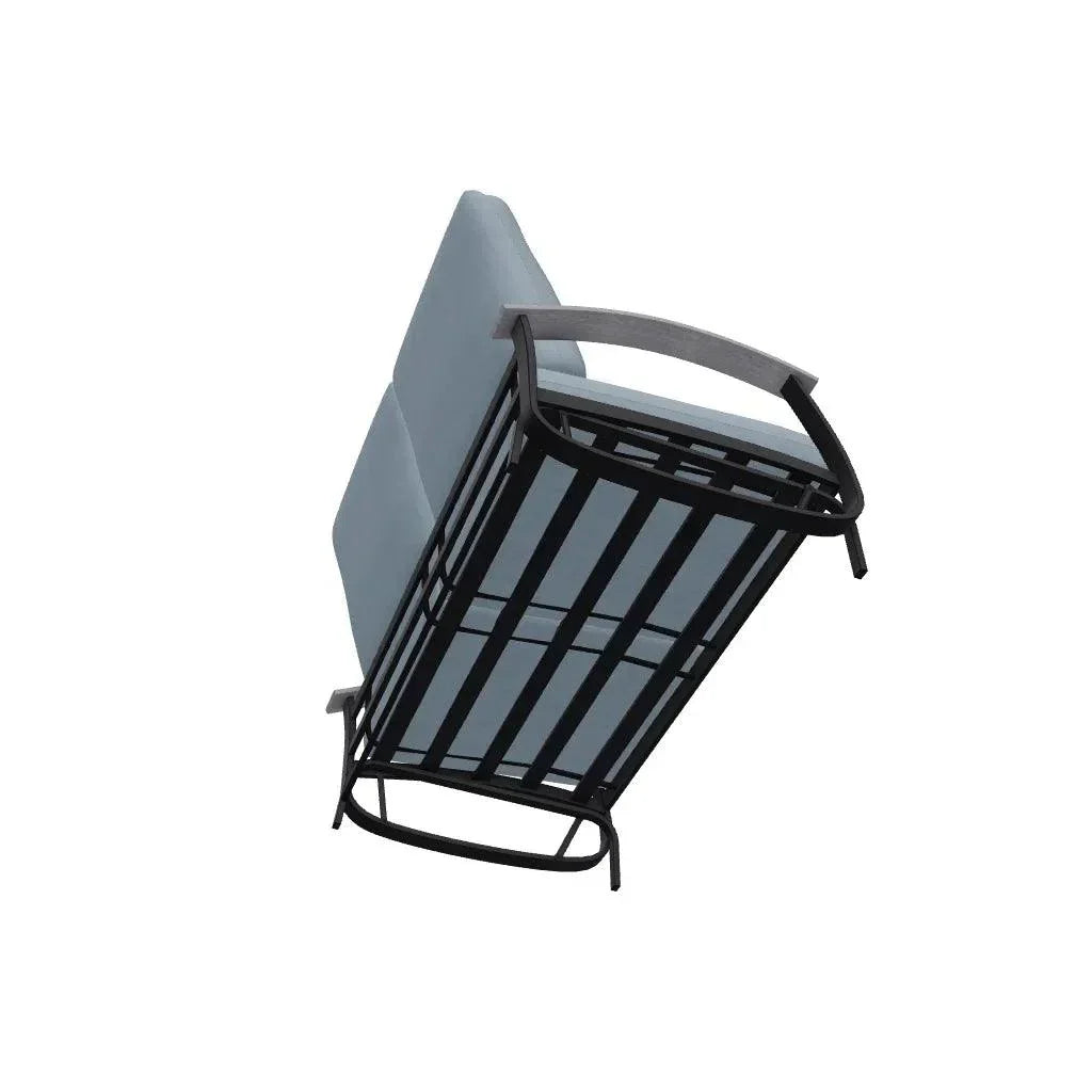 Belle Isle Cushion 2 - Seat Glider Polymer Arms - LOOMLAN - Telescope - Outdoor Sofas &amp; Loveseats