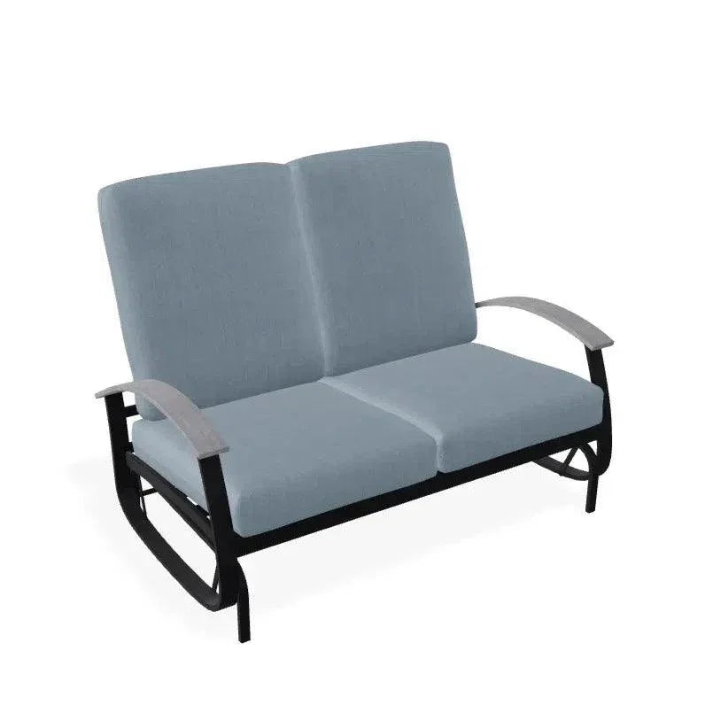 Belle Isle Cushion 2 - Seat Glider Polymer Arms - LOOMLAN - Telescope - Outdoor Sofas &amp; Loveseats