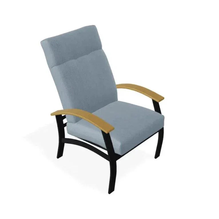 Belle Isle Cushion Supreme Height Polymer Arm Chair - LOOMLAN - Telescope - Outdoor Accent Chairs