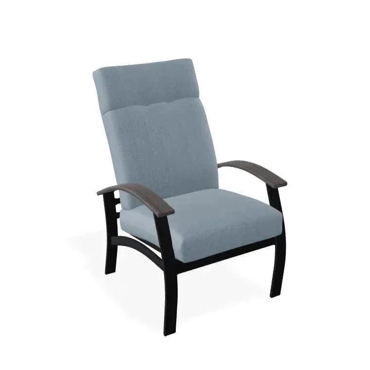 Belle Isle Cushion Supreme Height Polymer Arm Chair - LOOMLAN - Telescope - Outdoor Accent Chairs