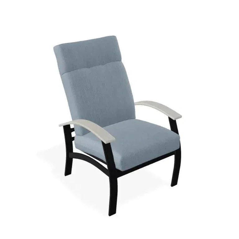 Belle Isle Cushion Supreme Height Polymer Arm Chair - LOOMLAN - Telescope - Outdoor Accent Chairs