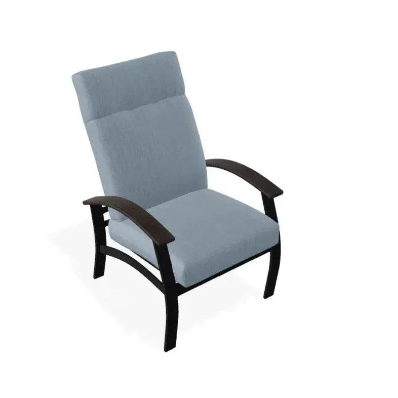 Belle Isle Cushion Supreme Height Polymer Arm Chair - LOOMLAN - Telescope - Outdoor Accent Chairs