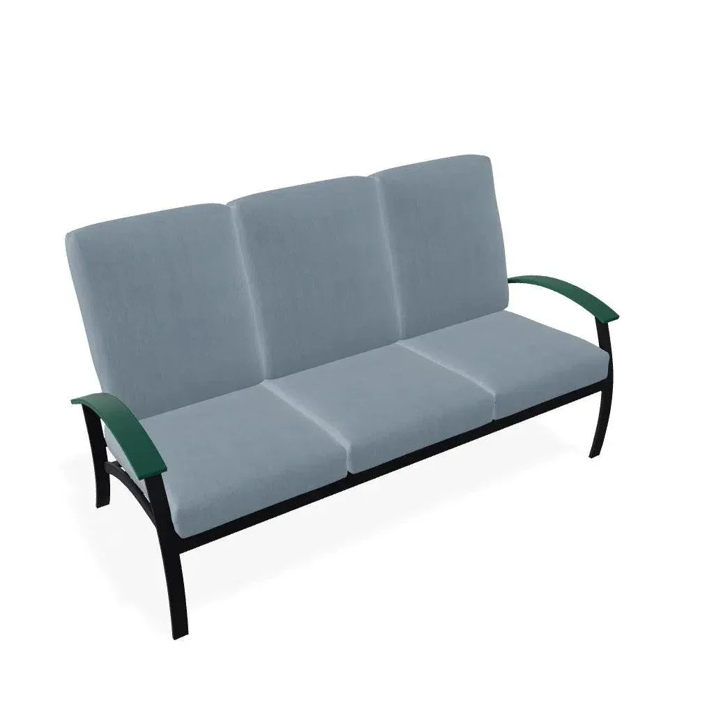 Belle Isle Cushion Three - Seat Sofa MGP Arms - LOOMLAN - Telescope - Outdoor Sofas &amp; Loveseats