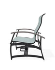 Belle Isle Hidden Motion MGP Armed Chat Chair - LOOMLAN - Telescope - Outdoor Accent Chairs