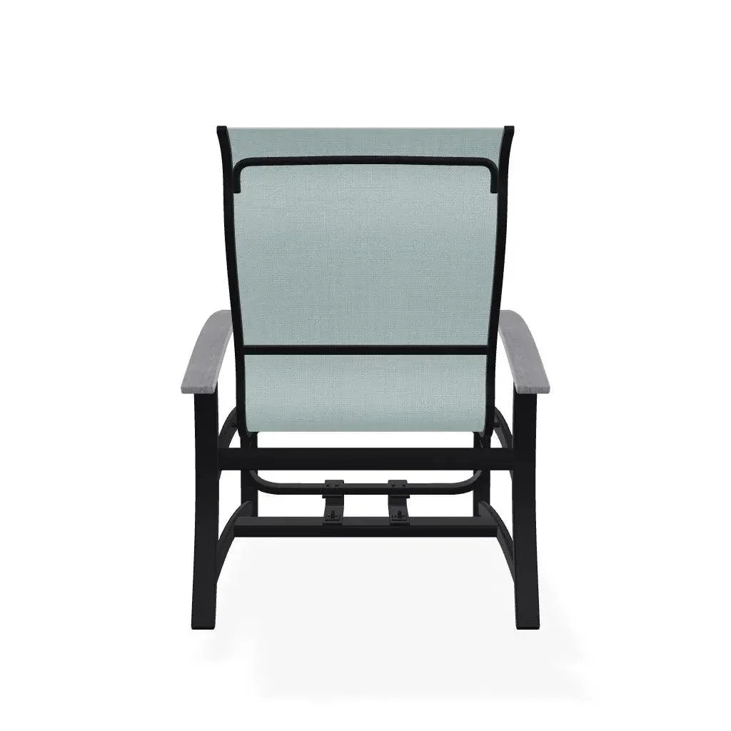 Belle Isle Hidden Motion MGP Armed Chat Chair - LOOMLAN - Telescope - Outdoor Accent Chairs