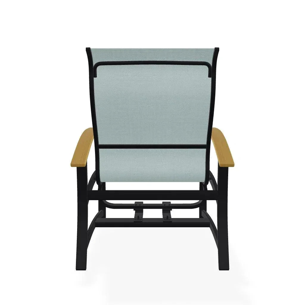 Belle Isle Hidden Motion MGP Armed Chat Chair - LOOMLAN - Telescope - Outdoor Accent Chairs