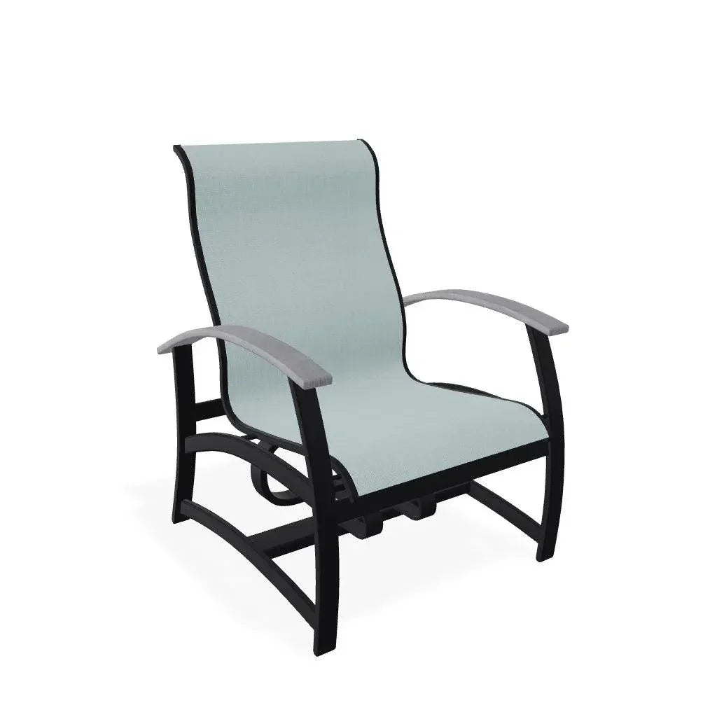 Belle Isle Hidden Motion MGP Armed Chat Chair - LOOMLAN - Telescope - Outdoor Accent Chairs