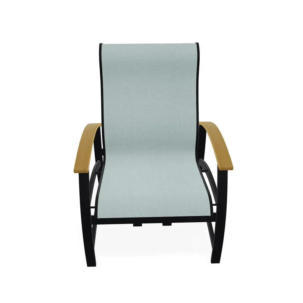 Belle Isle Hidden Motion MGP Armed Chat Chair - LOOMLAN - Telescope - Outdoor Accent Chairs