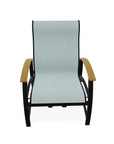 Belle Isle Hidden Motion MGP Armed Chat Chair - LOOMLAN - Telescope - Outdoor Accent Chairs