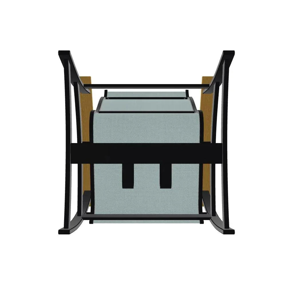 Belle Isle Hidden Motion MGP Armed Chat Chair - LOOMLAN - Telescope - Outdoor Accent Chairs